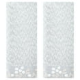 thumbnail image 1 of Unique Bargains Floral Embroidered Hand Towels Set for Bath, Kitchen Grey 2-Piece, 1 of 5