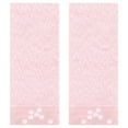 thumbnail image 1 of Unique Bargains Floral Embroidered Hand Towels Set for Bath, Kitchen Pink 2-Piece, 1 of 5