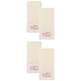 thumbnail image 1 of Unique Bargains Floral Embroidered Hand Towels Soft Absorbent Set Milky White 29" x 13", 1 of 7