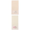 thumbnail image 1 of Unique Bargains Floral Embroidered Hand Towels Soft Absorbent Set White/Brown 29" x 13", 1 of 7