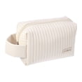 thumbnail image 1 of Unique Bargains Floral Makeup Bag Zipper Flower Cosmetic Pouch Beige, 1 of 7