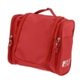 thumbnail image 1 of Unique Bargains Floral Makeup Bag Zipper Flower Cosmetic Pouch Red, 1 of 7