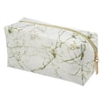 thumbnail image 1 of Unique Bargains Floral Makeup Bag Zipper Flower Cosmetic Pouch White, Gold Tone, 1 of 7