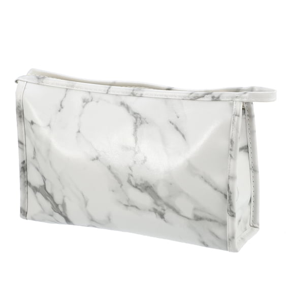 Unique Bargains Floral Makeup Bag Zipper Flower Cosmetic Pouch White, Gray