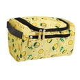 thumbnail image 1 of Unique Bargains Floral Makeup Bag Zipper Flower Cosmetic Pouch Yellow, 1 of 7