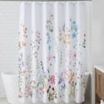 thumbnail image 1 of Unique Bargains Floral Print Sets, Waterproof Bath Curtain Multicolor 71"W x 71"L, 1 of 8