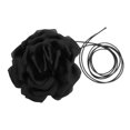 thumbnail image 1 of Unique Bargains Flower Adjustable Choker Necklace for Women Black, 1 of 6