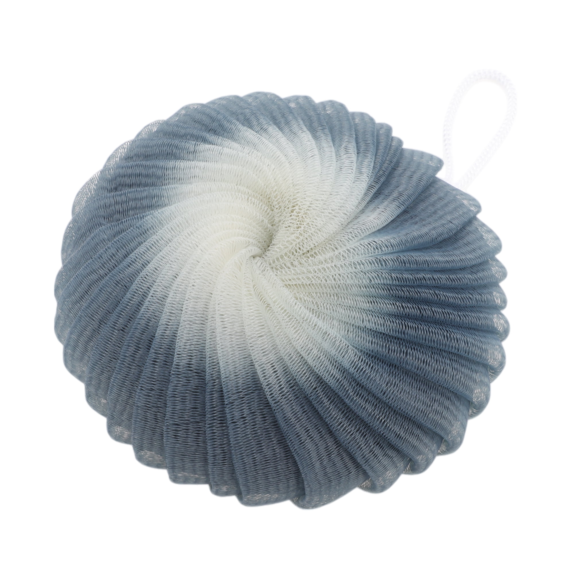 Unique Bargains Flower Bath Shower Loofah Sponge 1 Pc Gray Black