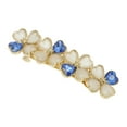 thumbnail image 1 of Unique Bargains Flower Hair Clips for Women Vintage Rhinestone Hair Barrettes Small Floral Hairpin French Faux Crystal Flower Hairpin, Hair Accessories Blue, 1 of 7