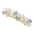 thumbnail image 1 of Unique Bargains Flower Hair Clips for Women Flower Hairpins French Faux Crystal Flower Hairpin Blue, 1 of 7
