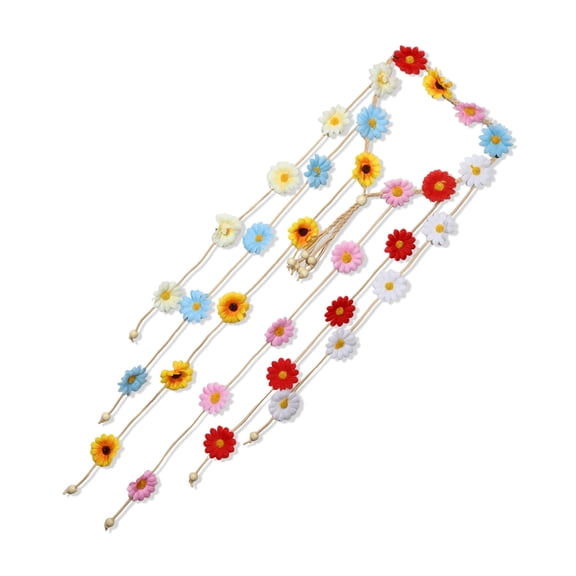 Unique Bargains Flower Headband Summer Sunflower Bouquet Headband Bohemian Style for Women Assorted Color