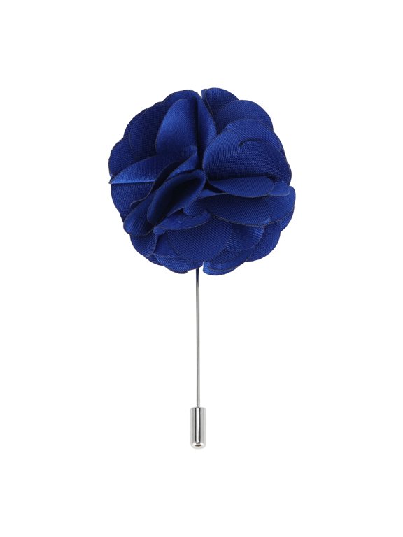 Flower Lapel Pin 1 Pc Blue