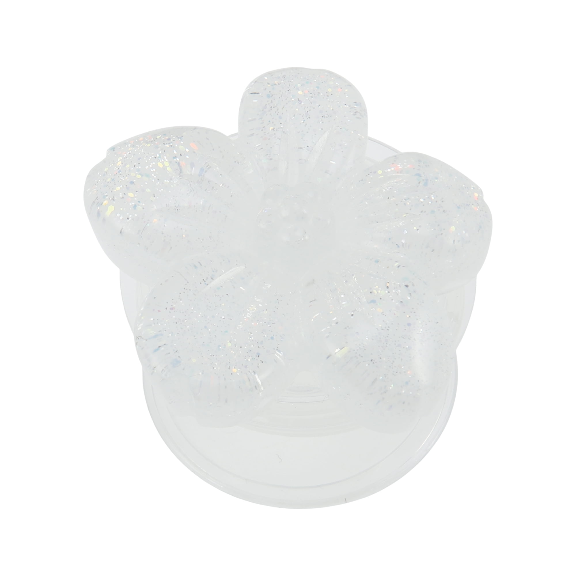 Unique Bargains Flower Morandi Glitter Phone Grip 1 Pc White