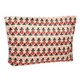 thumbnail image 1 of Unique Bargains Flower Pattern Cosmetic Bag Zipper Floral Makeup Bag Women's Corduroy Makeup Bag Red, 1 of 6