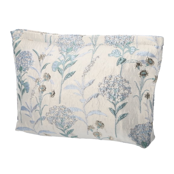 Unique Bargains Flower Pattern Cosmetic Bag Zipper for Travel