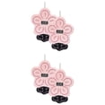 thumbnail image 1 of Unique Bargains Flower Shaped Hanging Hand Towels Absorbent Towels Pink 11" x 9", 1 of 6