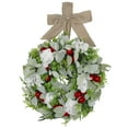 thumbnail image 1 of Unique Bargains Flower Wreaths for Front Door Artificial Wreath with Berries Green Brown, 1 of 7