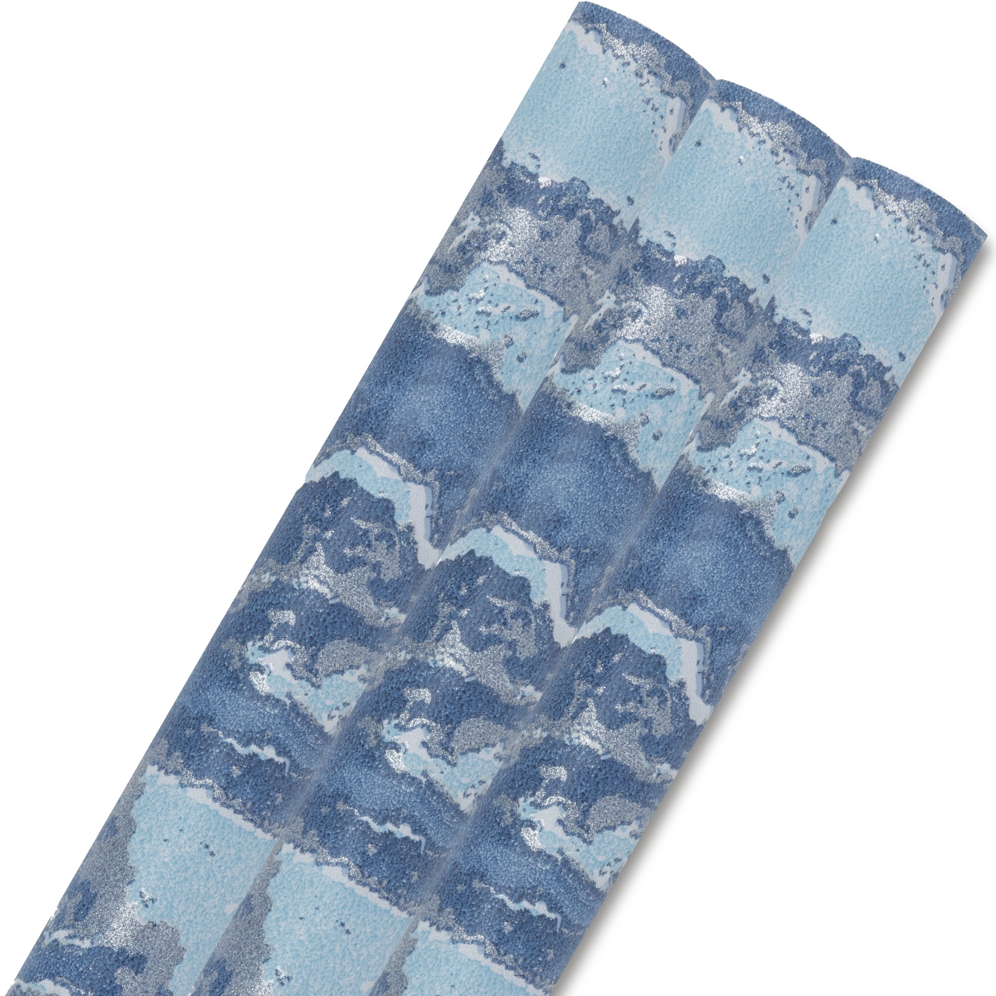 Unique Bargains Flowing Cloud Pattern Gift Wrapping Paper for Occasions Blue 27.6"x 19.7"