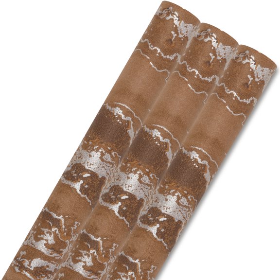 Unique Bargains Flowing Cloud Pattern Gift Wrapping Paper for Occasions Brown 27.6"x 19.7"