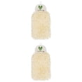 thumbnail image 1 of Unique Bargains Fluffy Chenille Hanging Hand Towel Absorbent Towel Yellow 10" x 4", 1 of 6