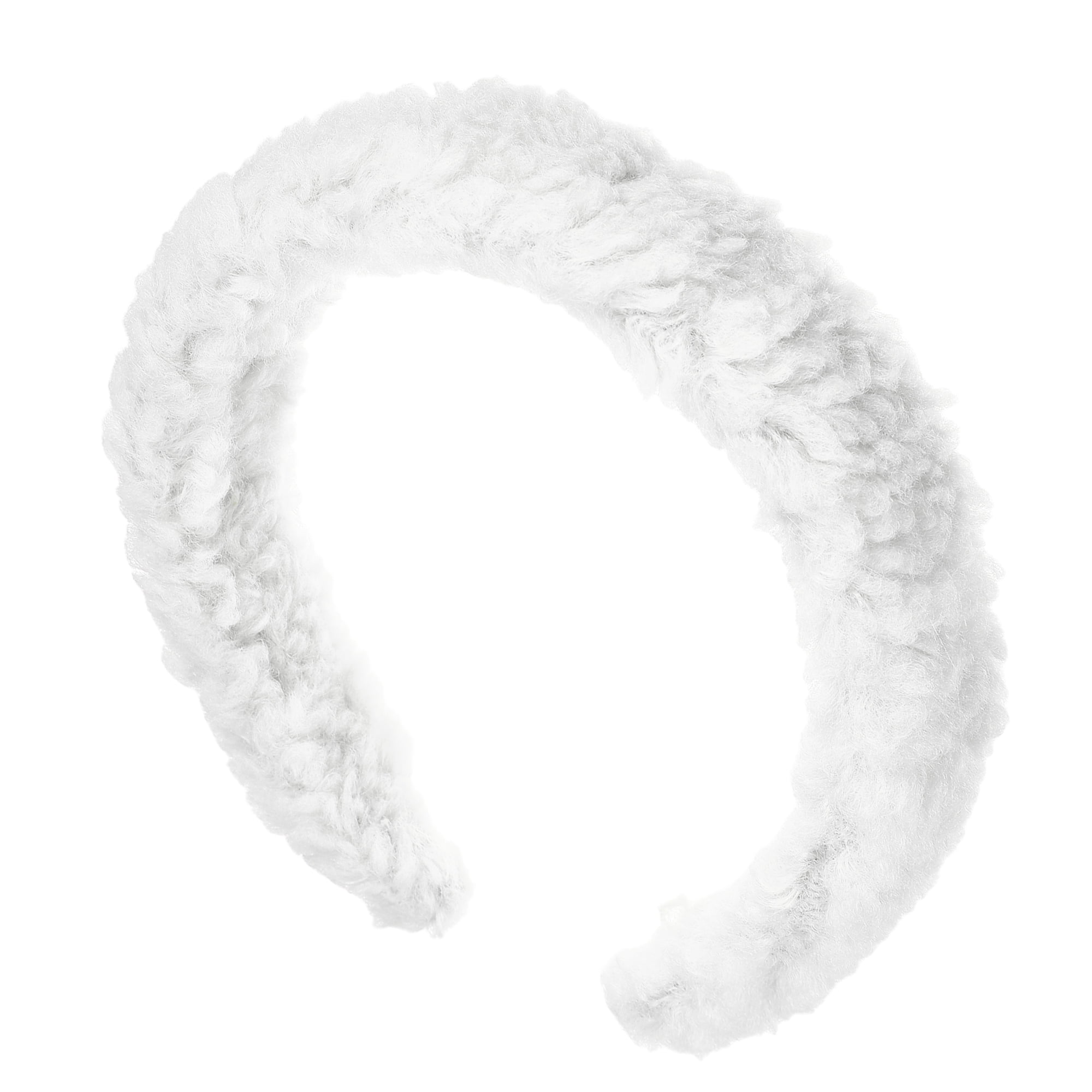 Unique Bargains Fluffy Fuzzy Headband Solid Color Hair Band  display picture 2