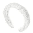 thumbnail image 1 of Unique Bargains Fluffy Fuzzy Headband Solid Color Hair Band for Women Soft Lambswool Hairband White, 1 of 7