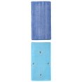 thumbnail image 1 of Unique Bargains Fluffy Ice Lolly Bath Towel 2 Pack Popsicle Blue/Sky Blue 55" x 28", 1 of 8