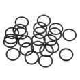 thumbnail image 1 of Unique Bargains Fluorine Rubber O Rings 11mm OD, 9mm Inner Diameter, 1mm Width, Seal Gasket Black 25Pcs, 1 of 3