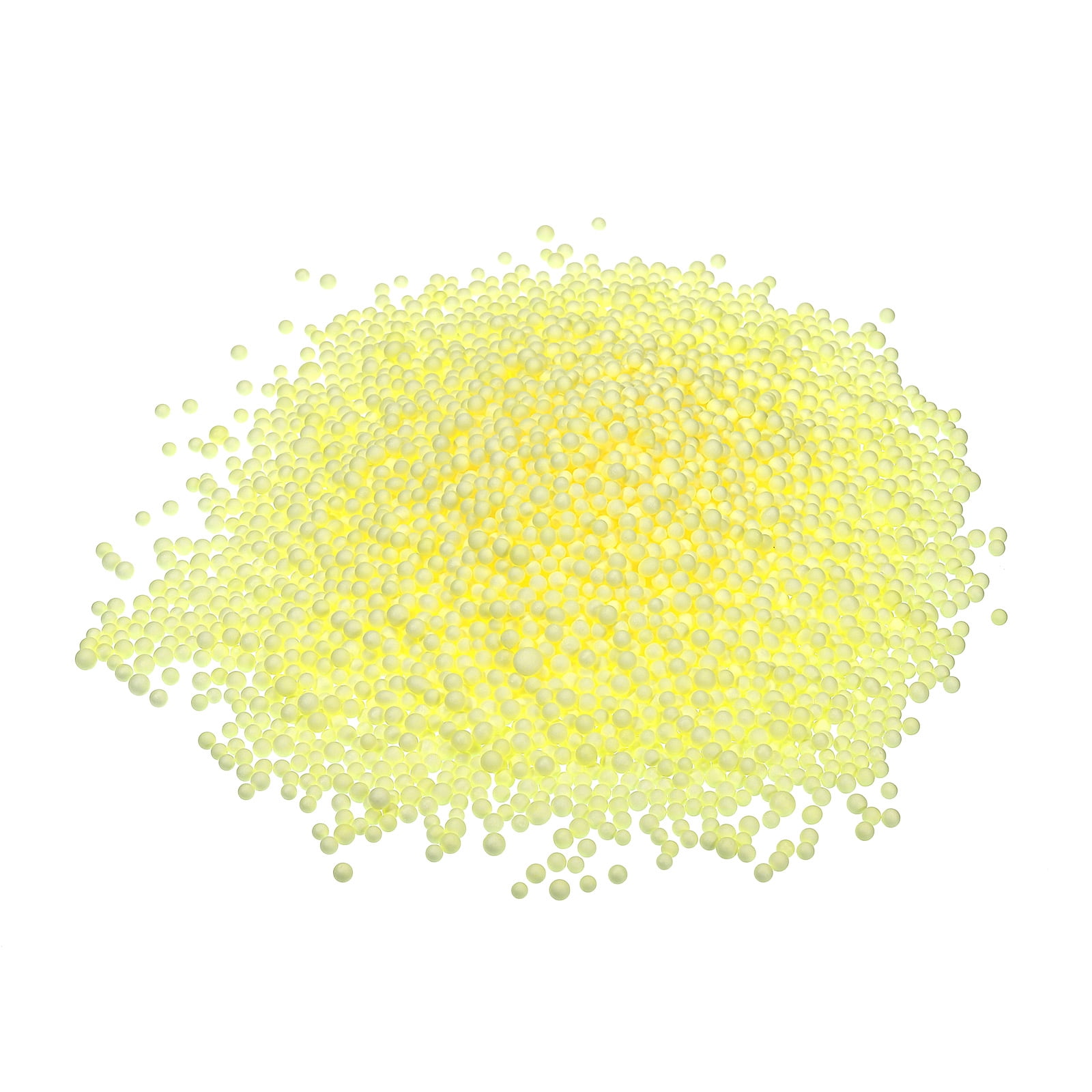 Unique Bargains Foam Beads Foam Balls for Wedding and Party Yellow 4-6mm