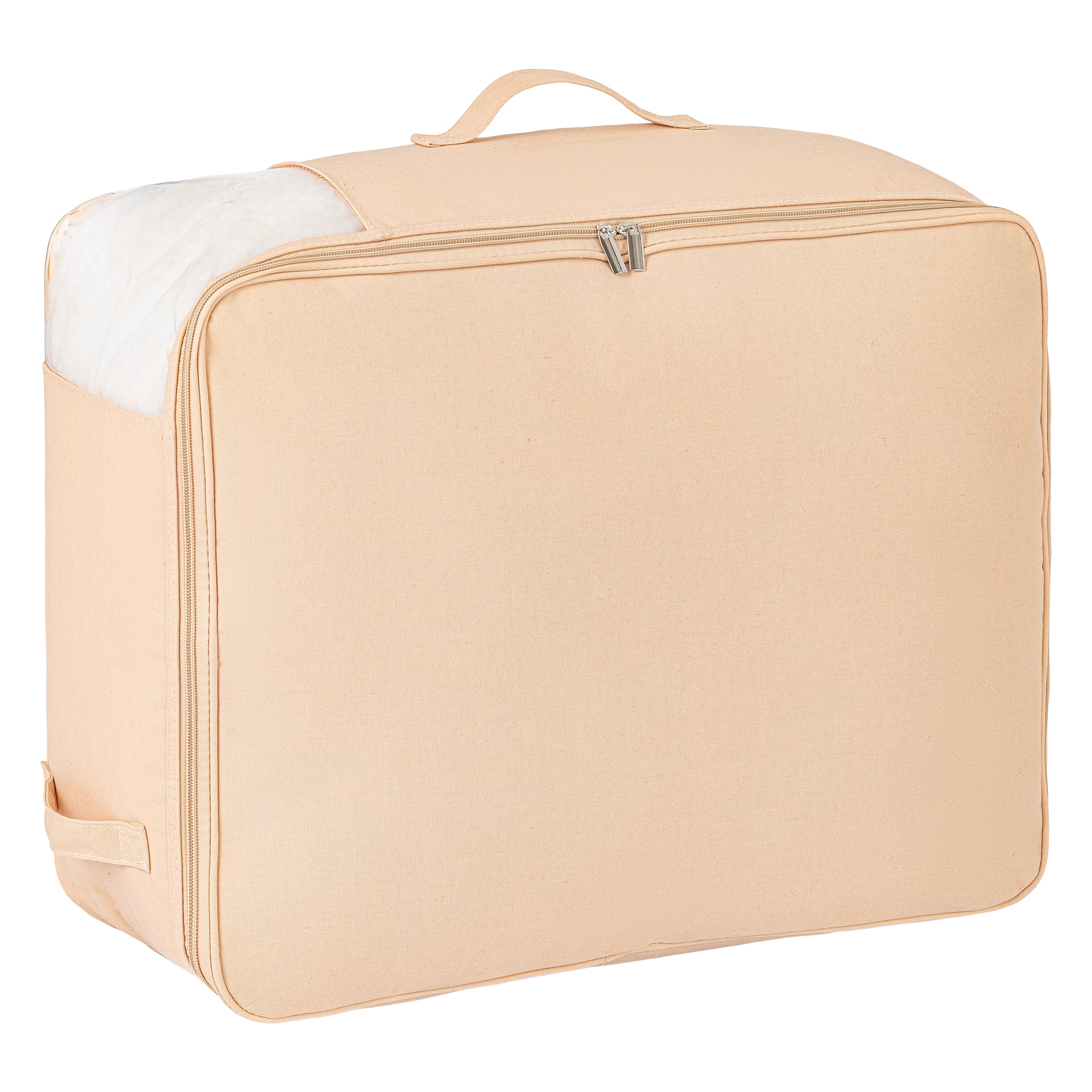 Unique Bargains Foldable Clothing Storage Bag for Comforters Light Pink 21.3"x16.5"x7.9"