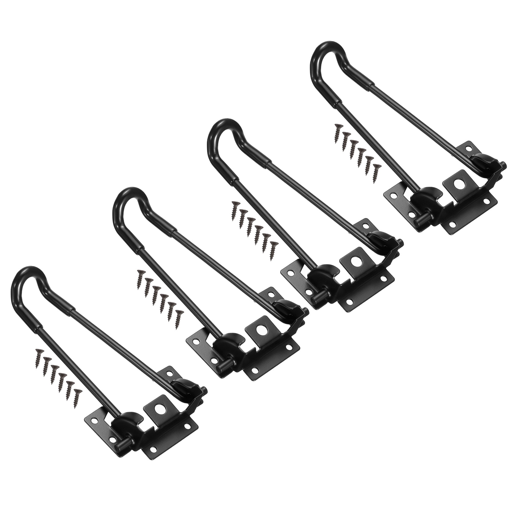 Unique Bargains Foldable Hairpin Leg Metal Table Furniture Legs with Screws 7.3"