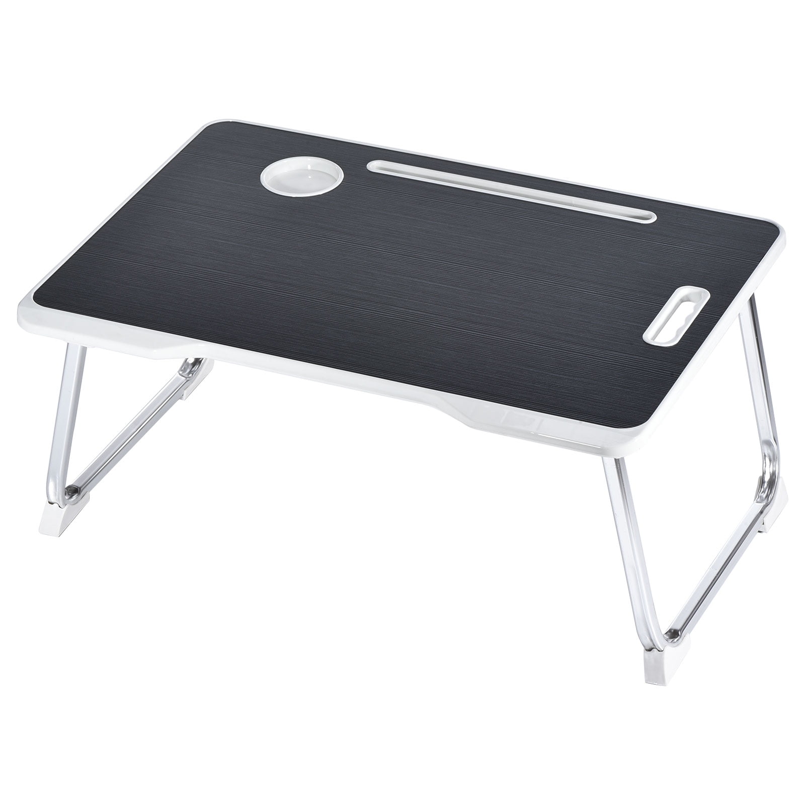 Unique Bargains Foldable Lap Desk Laptop Bed Desk Table with Notebook