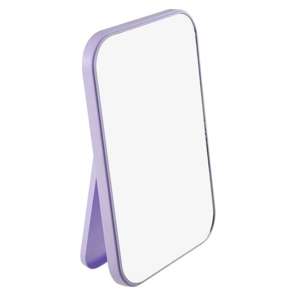 Unique Bargains Foldable Makeup Mirror Dressing Desk Bedroom Portable Mirror for Girl Women Purple