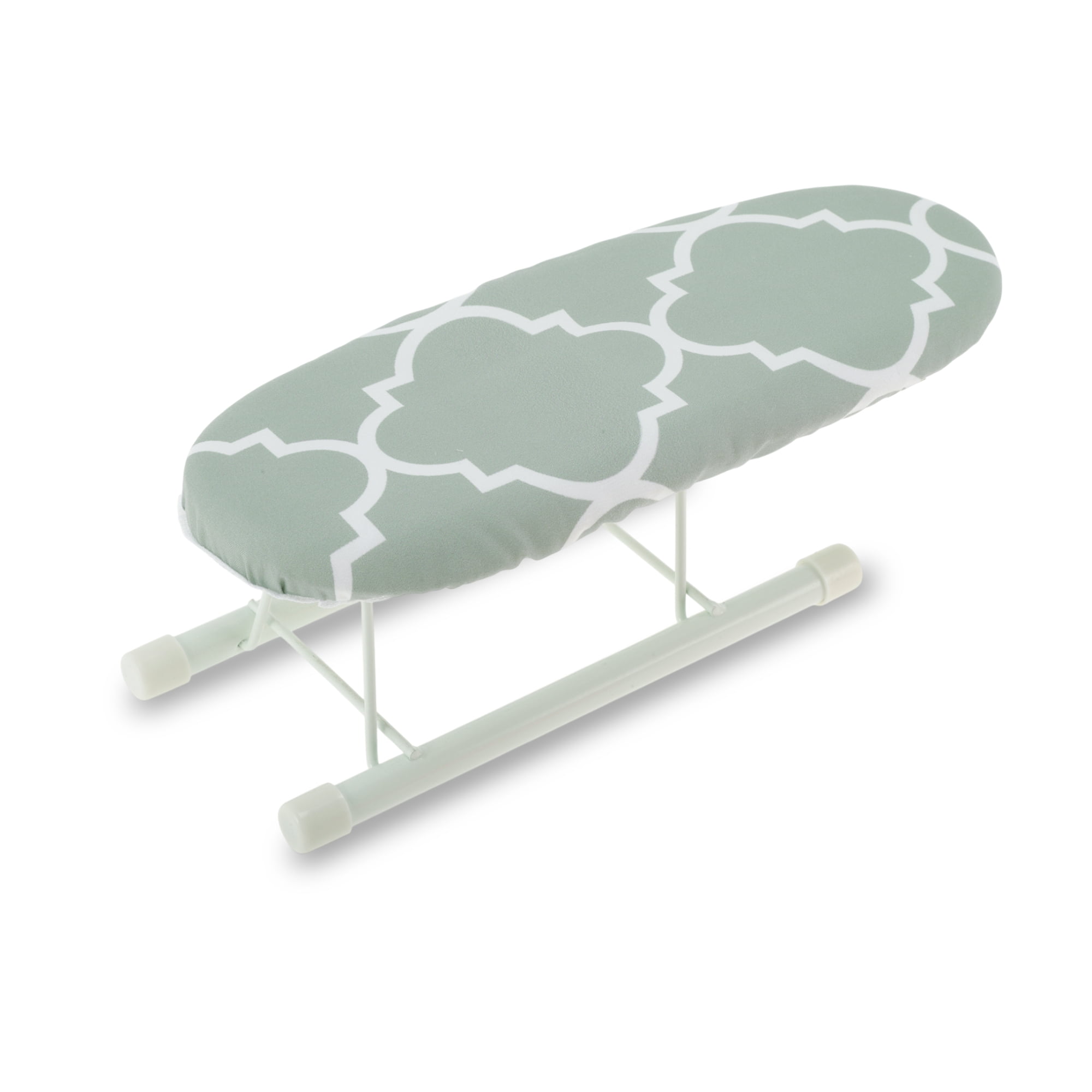 Unique Bargains Foldable Mini Ironing Board Small Travel Light Gray