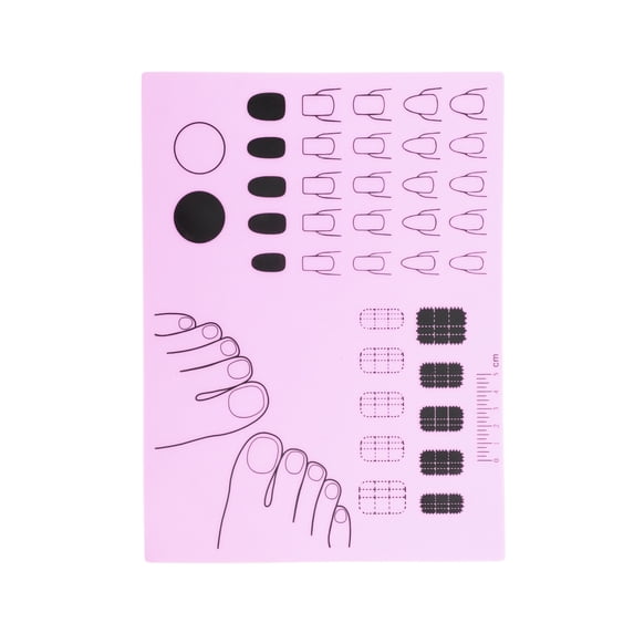 Unique Bargains Foldable Nail Art Stamping Mat 1 Pc Purple