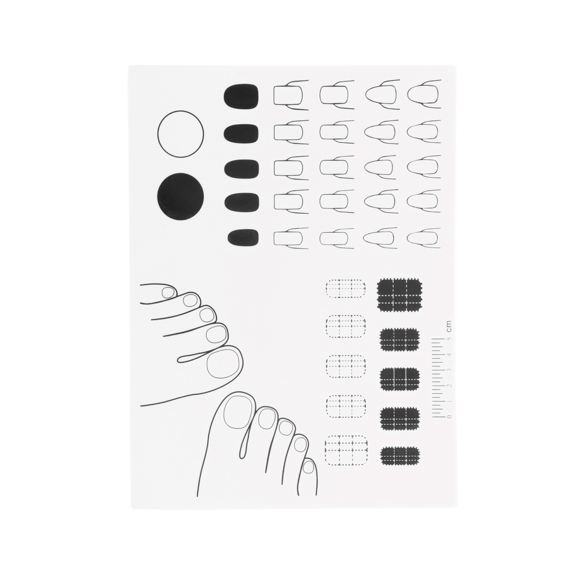 Unique Bargains Foldable Nail Art Stamping Mat 1 Pc White