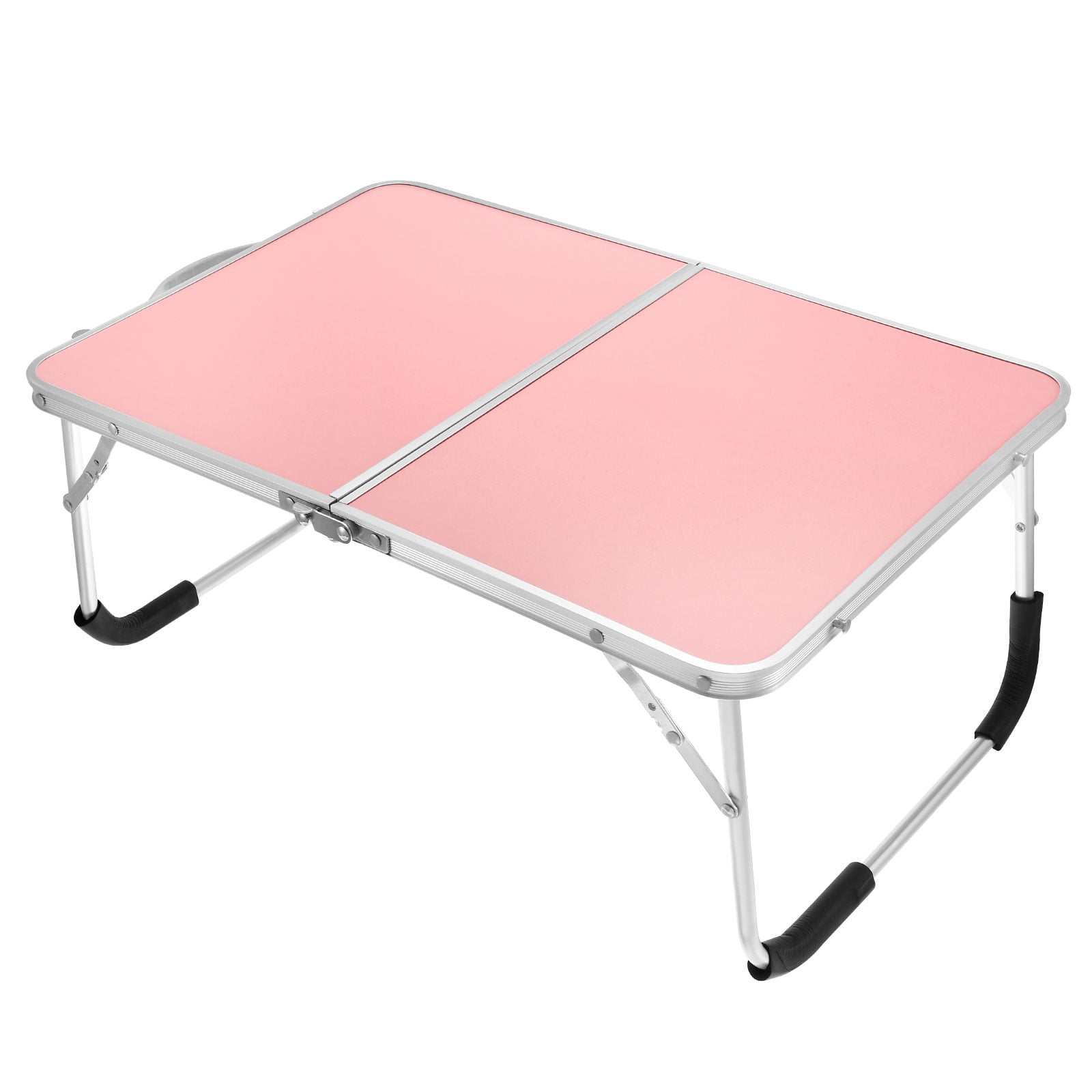 Unique Bargains Foldable Portable Lap Desk Picnic Bed Tray Tables Pink