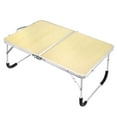 Unique Bargains Foldable Portable Lap Desk Picnic Bed Tray Tables Wood