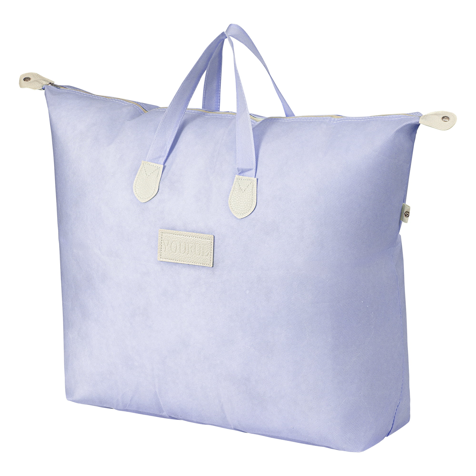 Unique Bargains Foldable Storage Bag for Clothes Organizing Bedroom Blue 20.5"x6.7"x15.7"