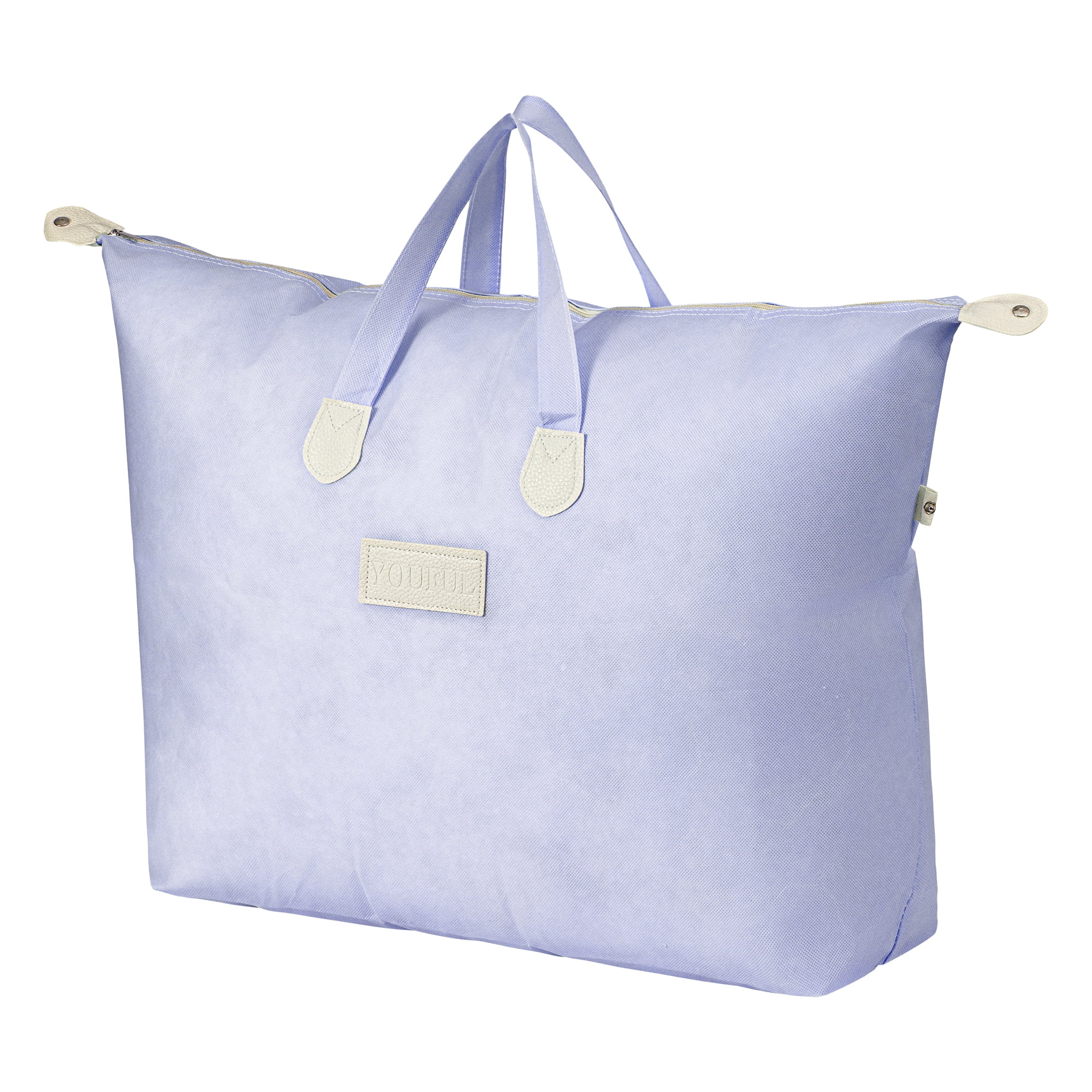 Unique Bargains Foldable Storage Bag for ClothesOrganizing Bedroom Blue 29.1"x8.7"x20.5"
