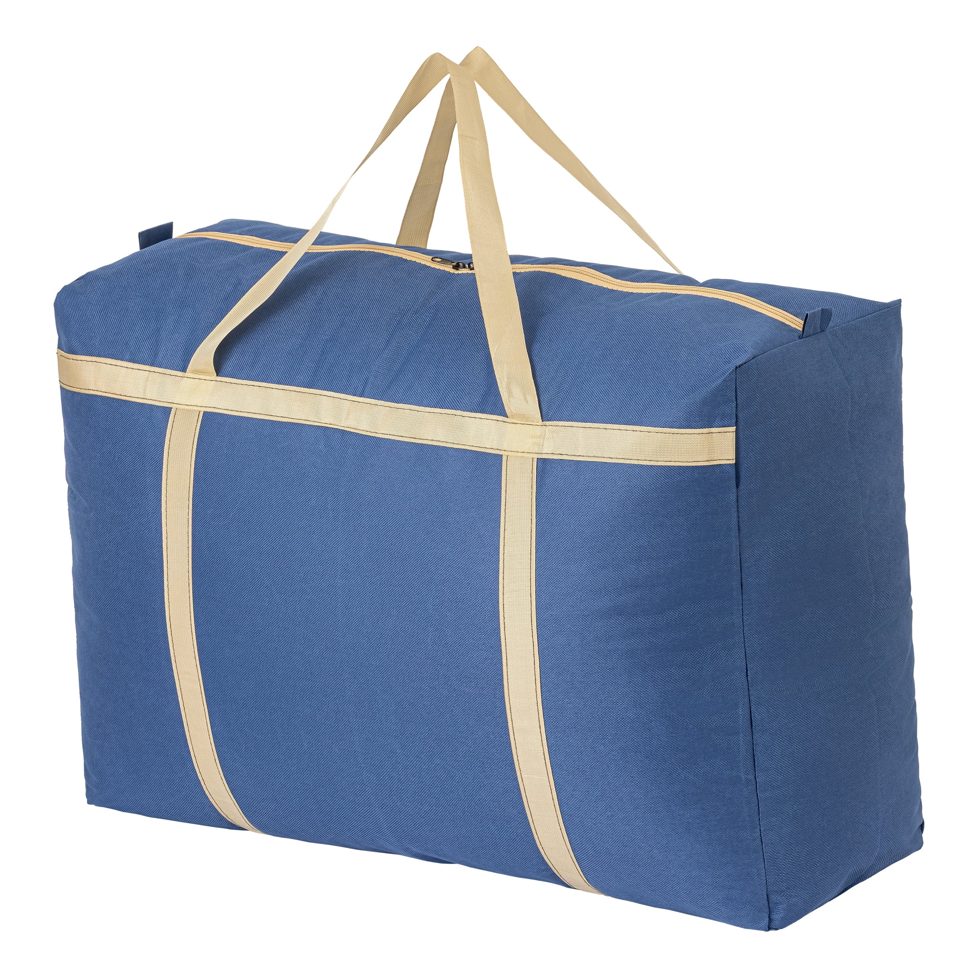 Unique Bargains Foldable Storage Bags for Organizing Clothing Blue 22.8"x9.8"x15.7"