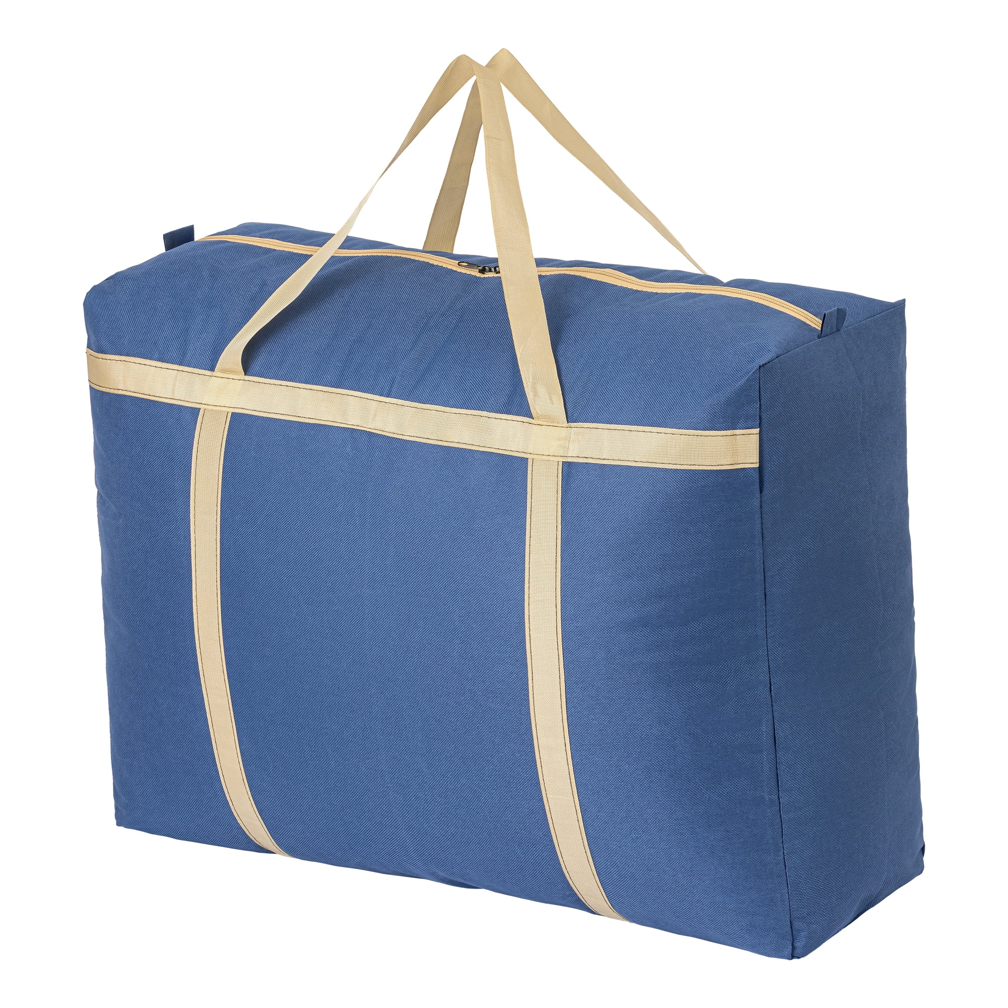 Unique Bargains Foldable Storage Bags for Organizing Clothing Blue 26.8"x9.8"x19.7"