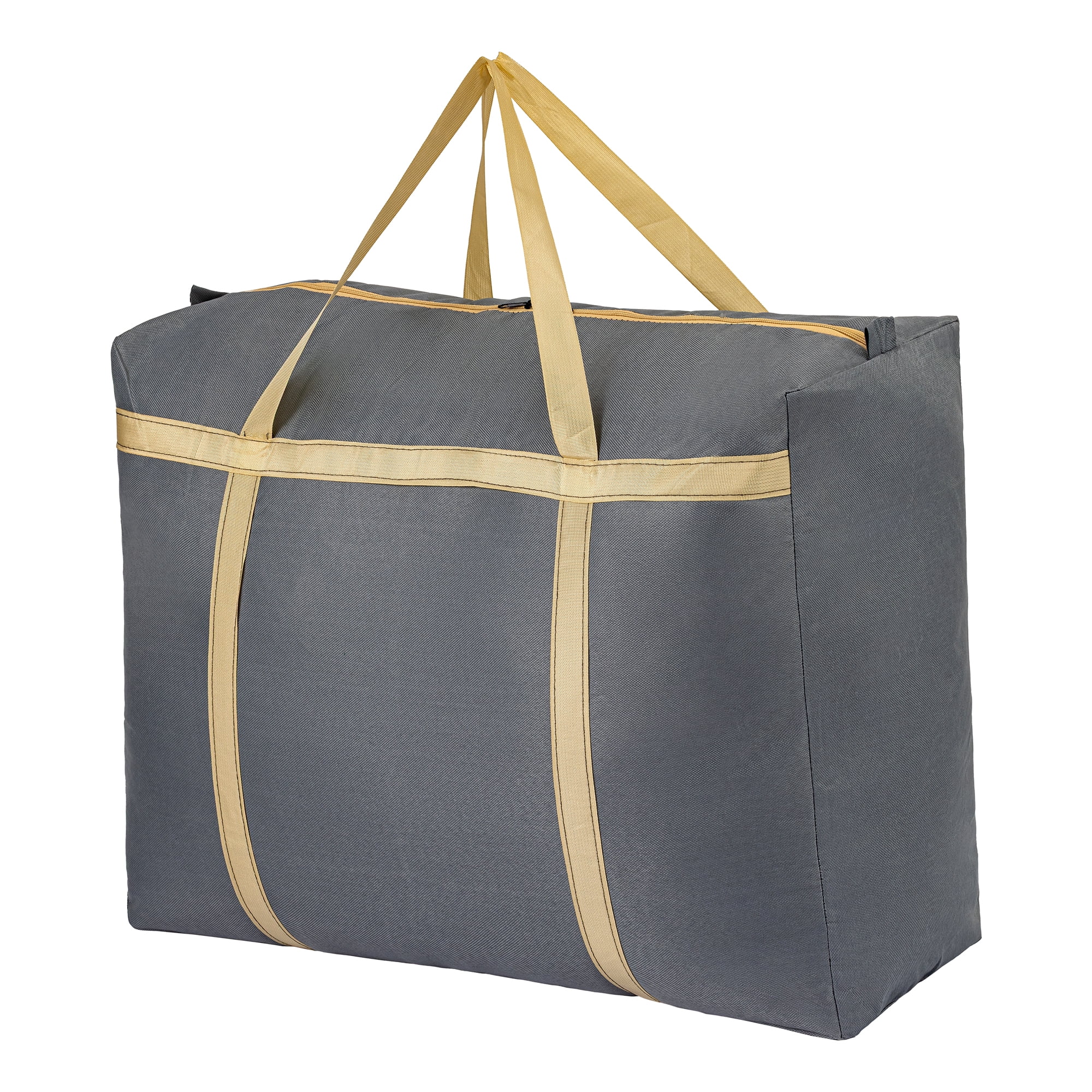 Unique Bargains Foldable Storage Bags for Organizing Clothing Grey 26.8"x9.8"x19.7"
