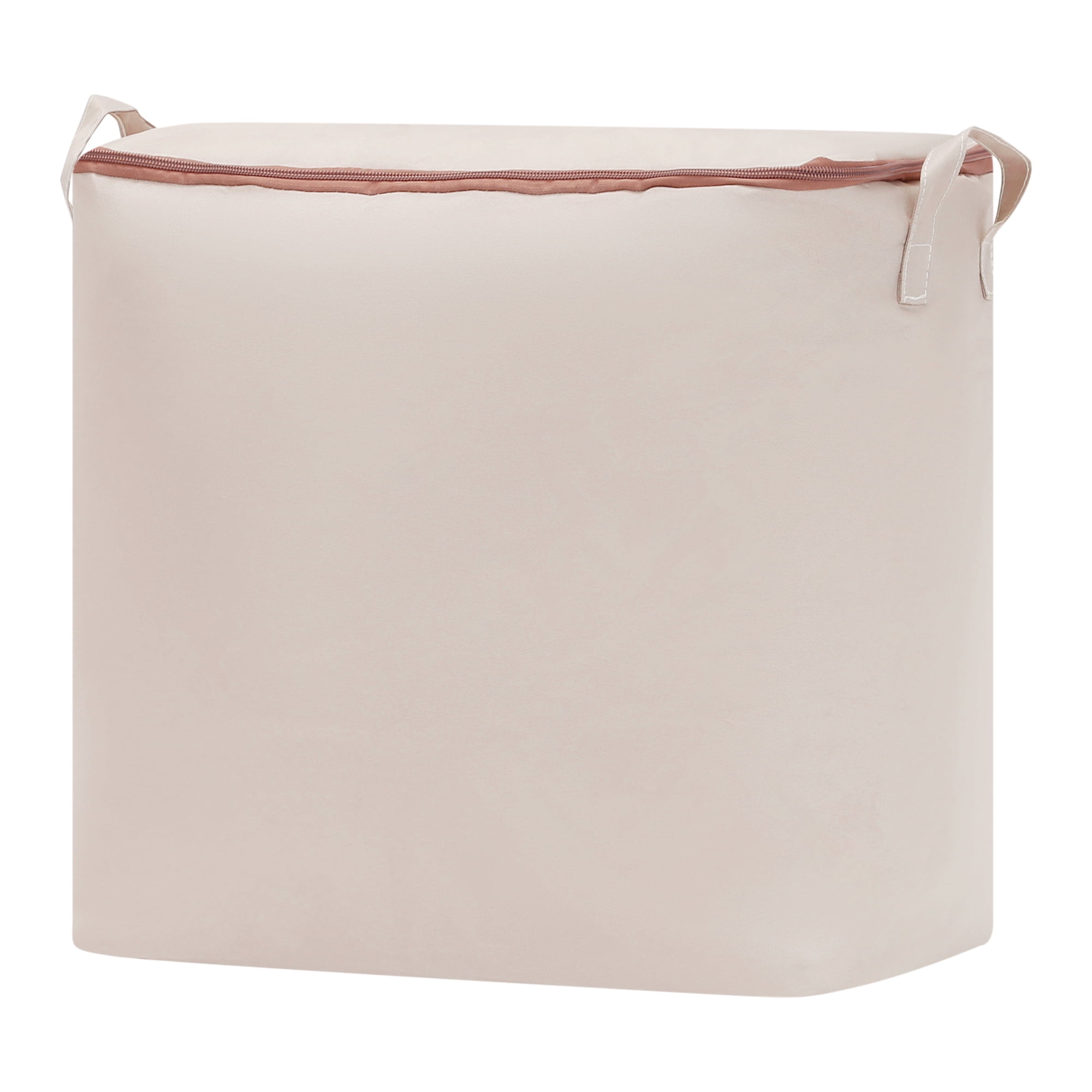 Unique Bargains Foldable Storage Bags w Handles for Closet Organizers Kakhi 18.5x12x18.5in