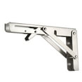 thumbnail image 1 of Unique Bargains Folding Bracket 10 inch for Table Desk Wall Mounted Support Collapsible Long Release Arm Stainless Steel 1pcs, 1 of 3
