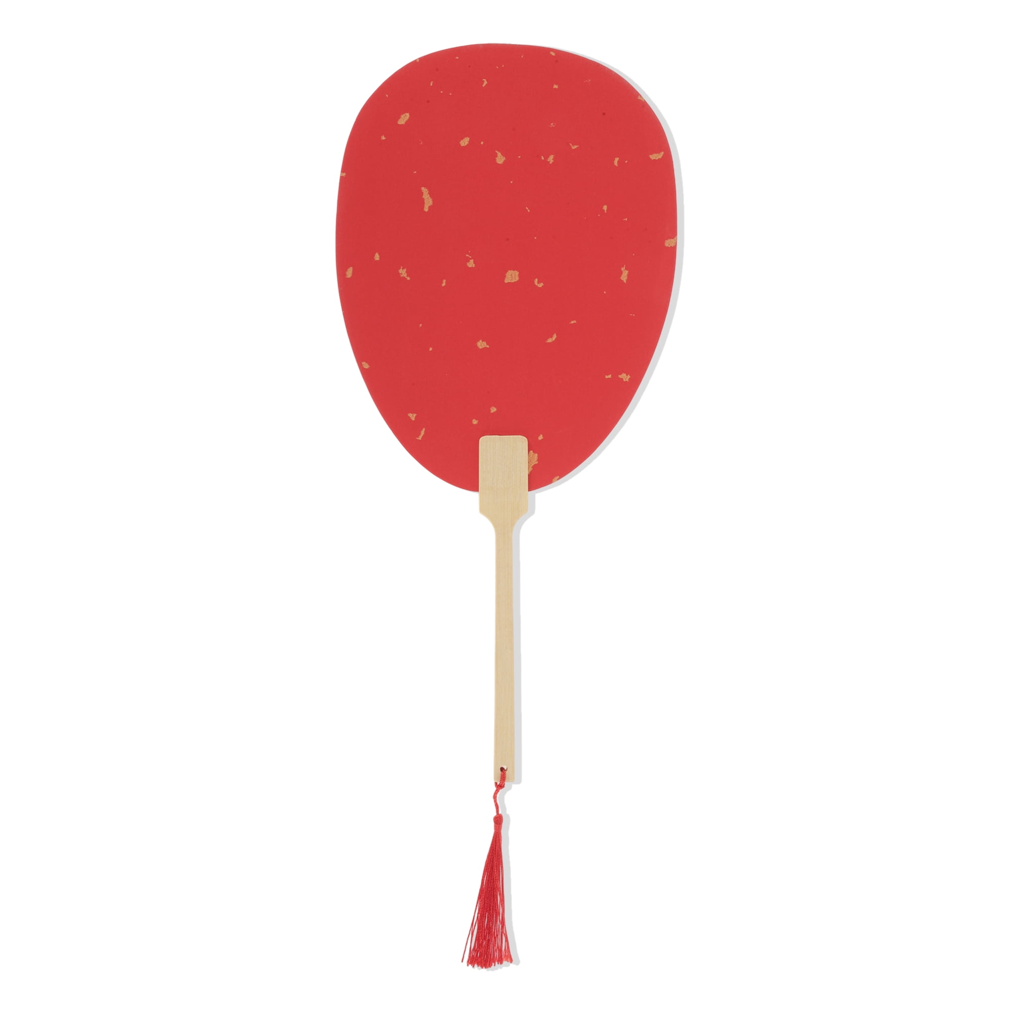 Unique Bargains Folding Fan Red Beauty