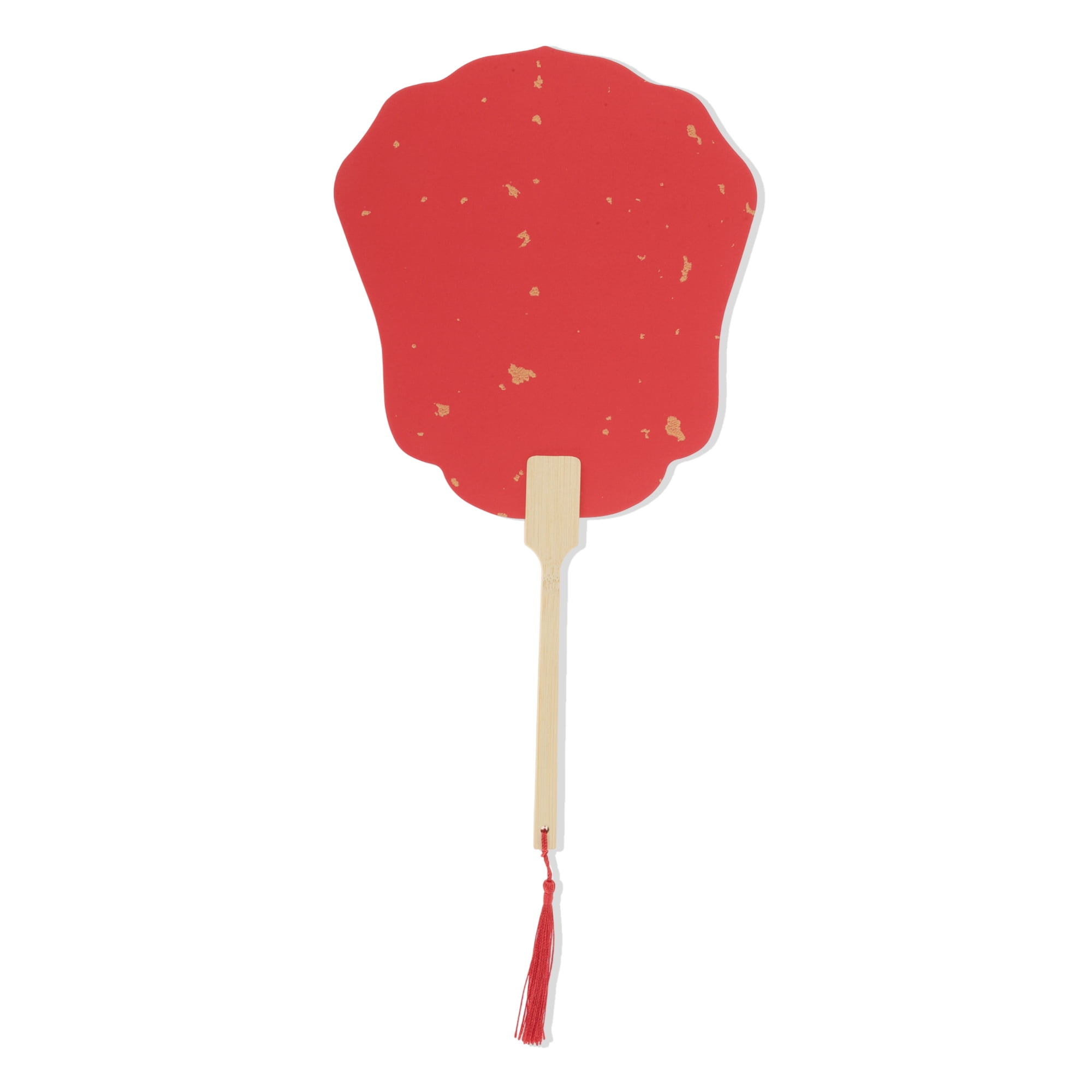 Unique Bargains Folding Fan Red Lily