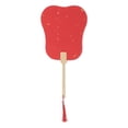 thumbnail image 1 of Unique Bargains Folding Fan Red Palm-Leaf, 1 of 5