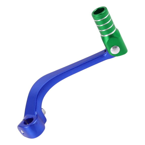 Unique Bargains Folding Motorcycle Gear Shifter Lever for Honda CRF110F 2013-2018 Aluminum Alloy Pedal Shift Lever Arm Blue Lever Green Head with Silver Tone Ring