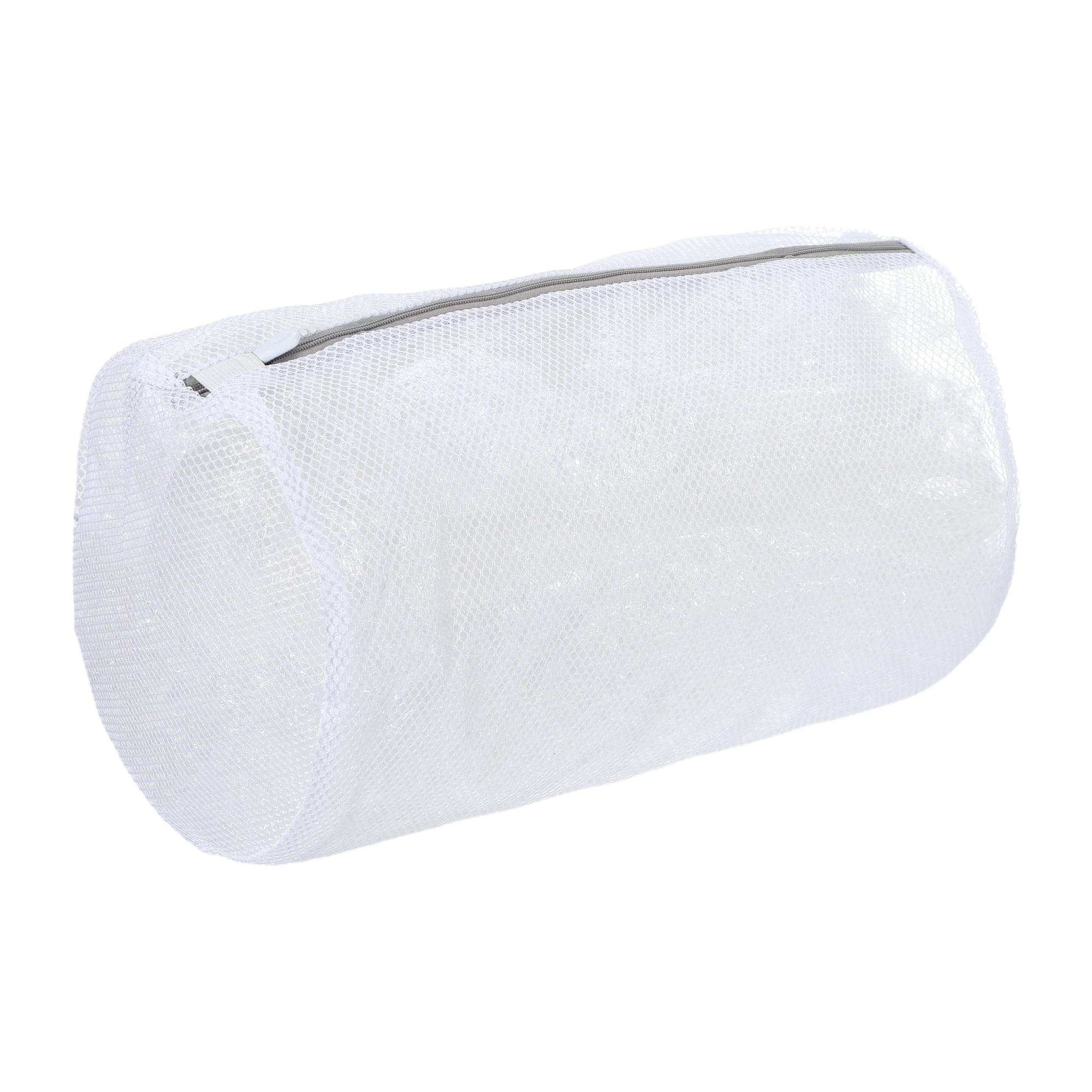 Unique Bargains Folding Thickened Mesh Laundry Bags 12.99"x8.66" White 1 Pc